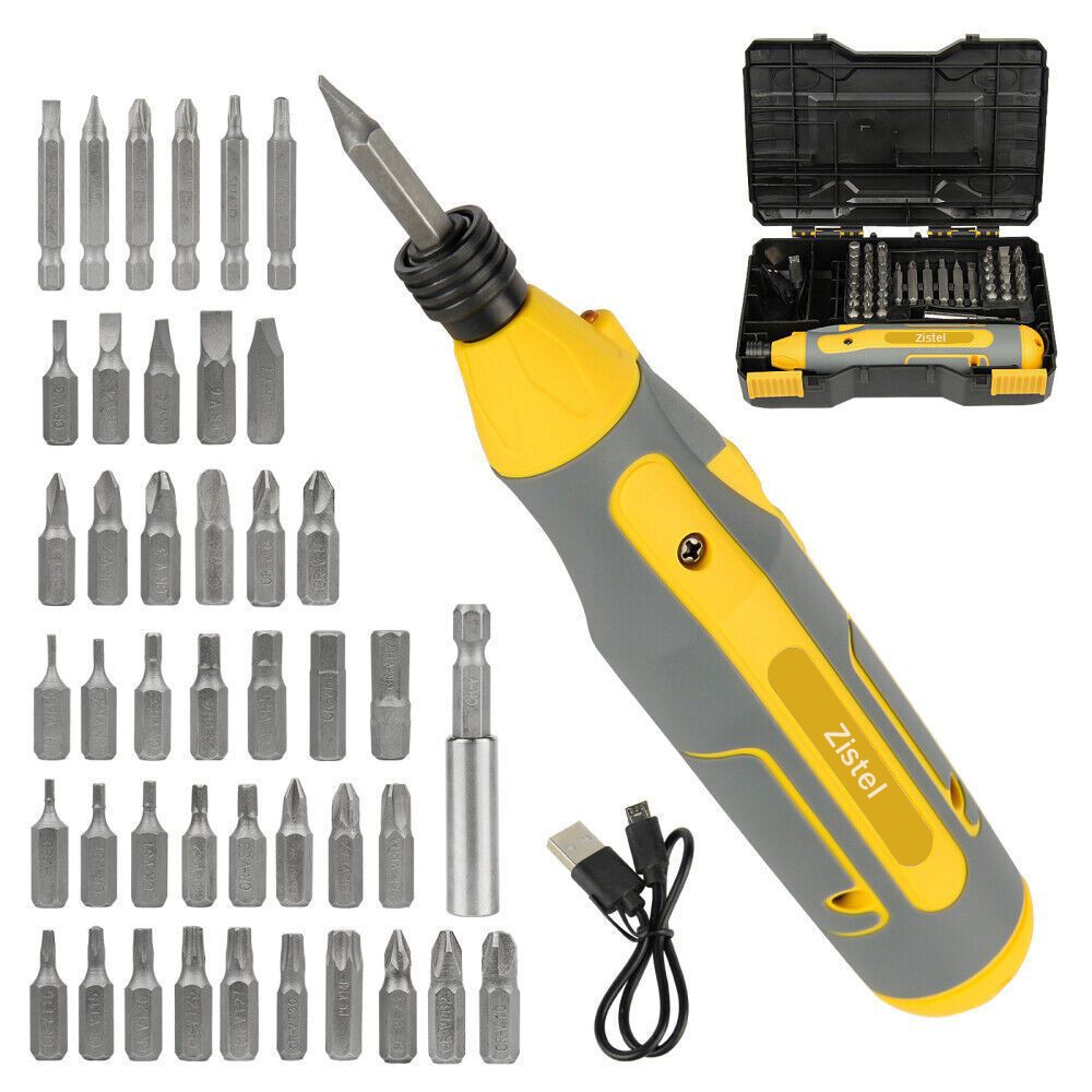 45IN1 Cordless Electric Screwdriver Rechargeable Drill Driver Power Tool Bit Set