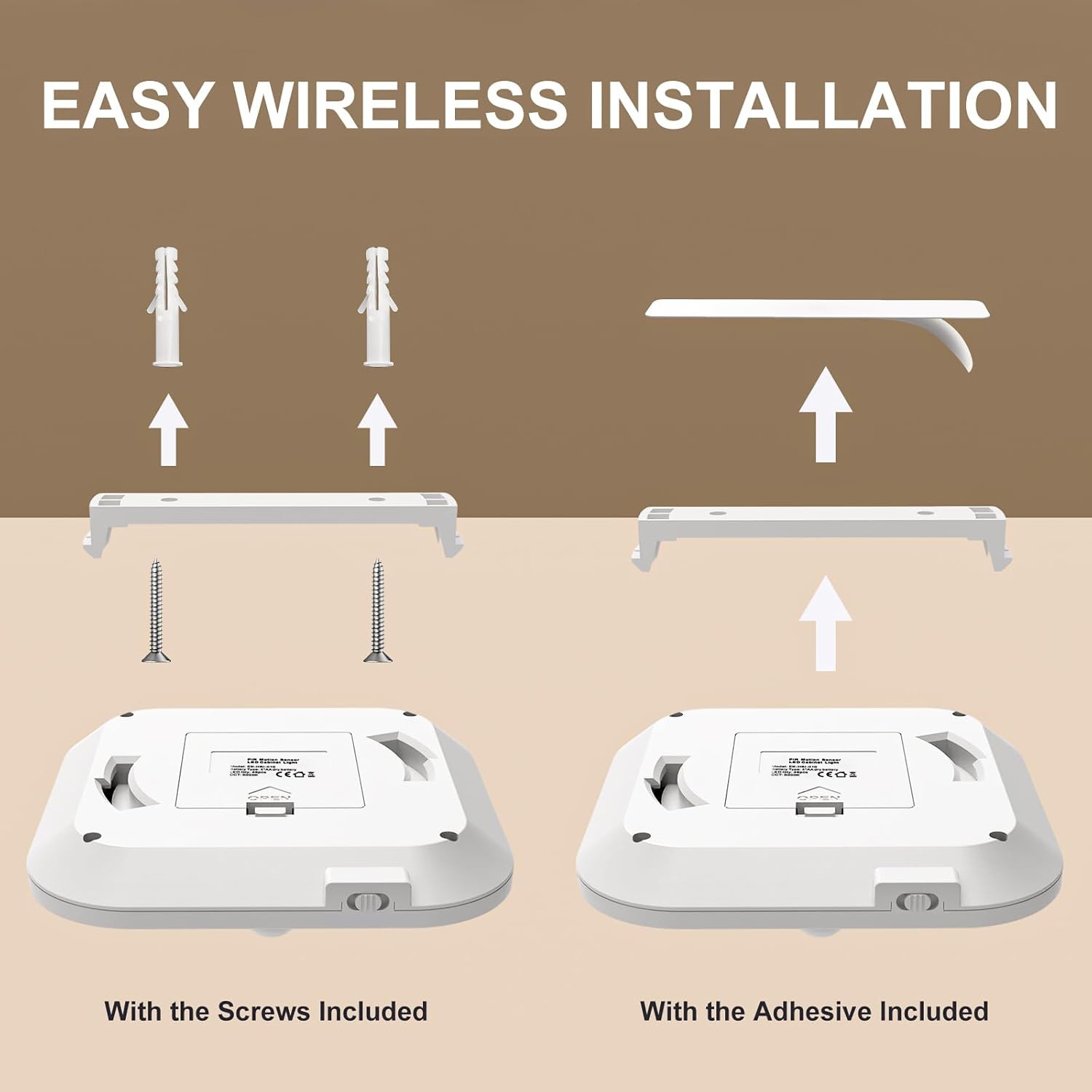 Battery Operated Ceiling Light Motion Sensor Light Indoor Motion 6000K