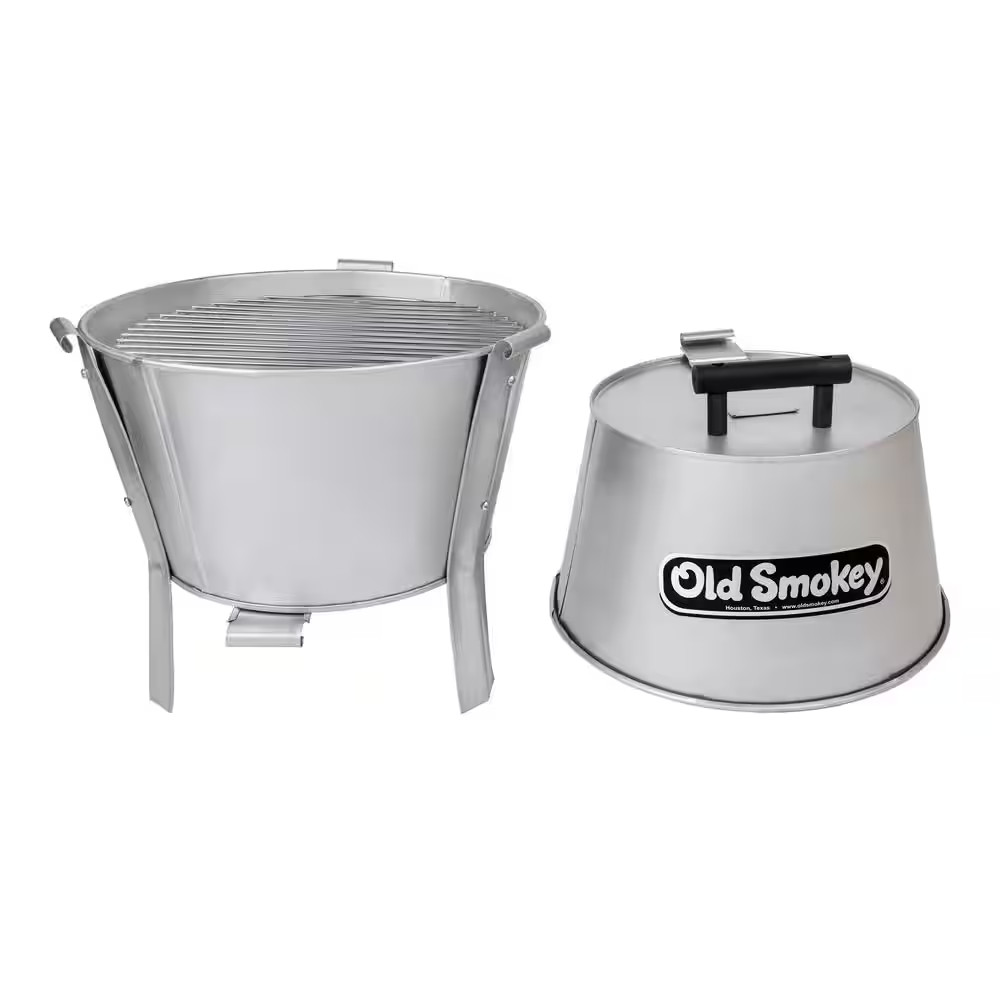 22 In. Charcoal Grill in Silver
