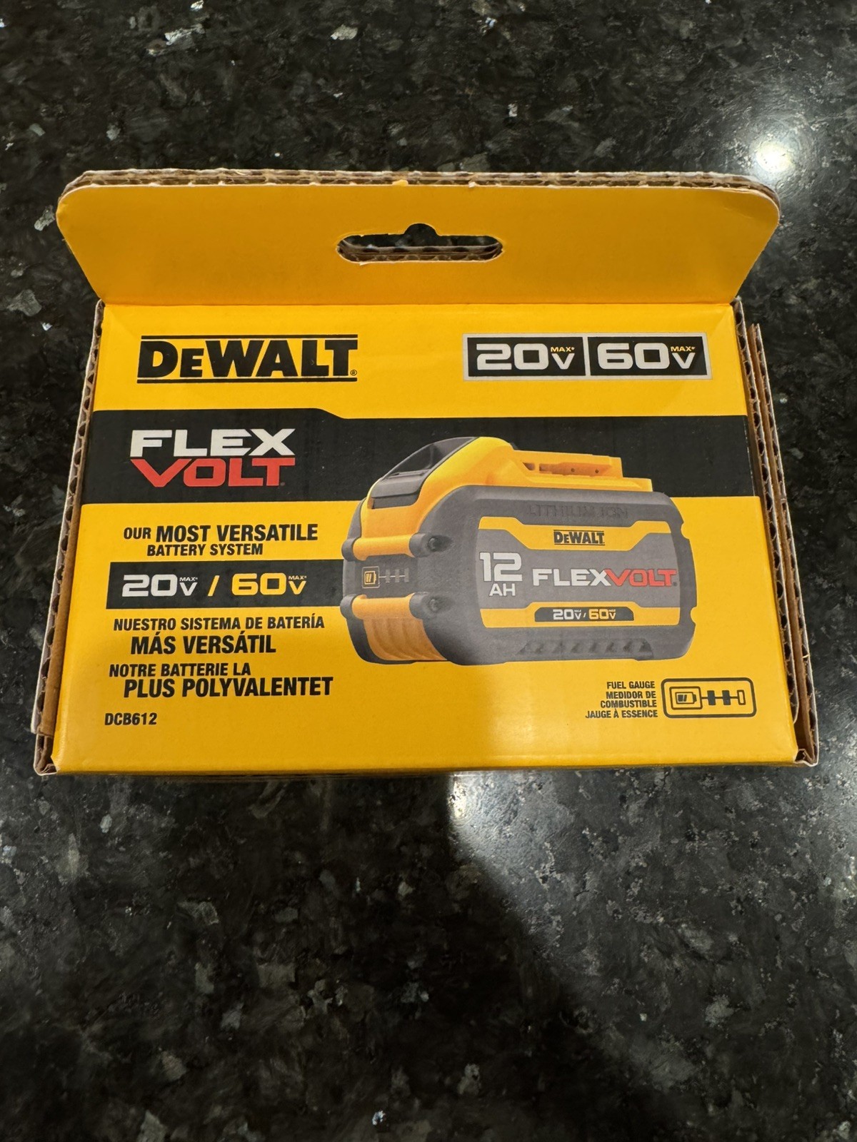 [NEW] (DCB612) DEWALT 20V/60V MAX* FLEXVOLT 12Ah Battery GENUINE