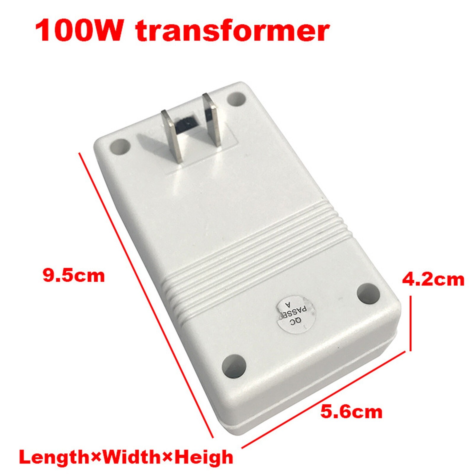 110V/120V to 220V/240V Step-Up & Down Voltage Converter 100W Transformer