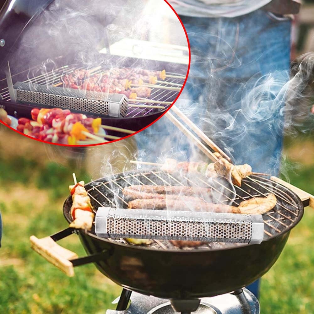 12 In 304 Stainless Steel BBQ Wood Pellet Smoker Tube for Cold Hot Smoking US #V