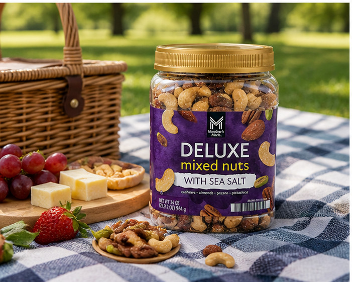 Member’s Mark De Luxe Mixed Nuts with Sea Salt 34 Oz
