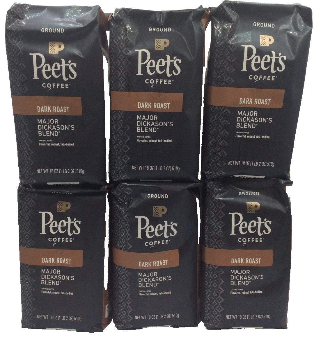Peet’s Coffee Major Dickason Ground Coffee, Dark Roast, 6.75Lbs Total ☕AUG/2026☕