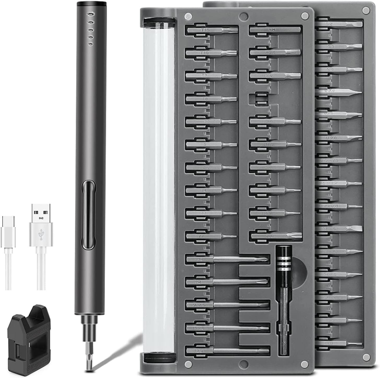 Mini Electric Screwdriver – 3.7V Small Cordless Precision Screwdriver Set | 55
