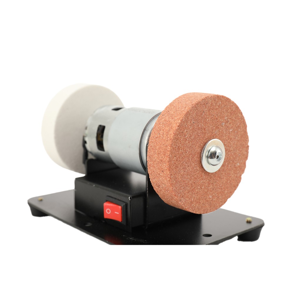 Mini Bench Grinder Buffer Polisher For Jewelry Wood Metal Electric Small Benchto