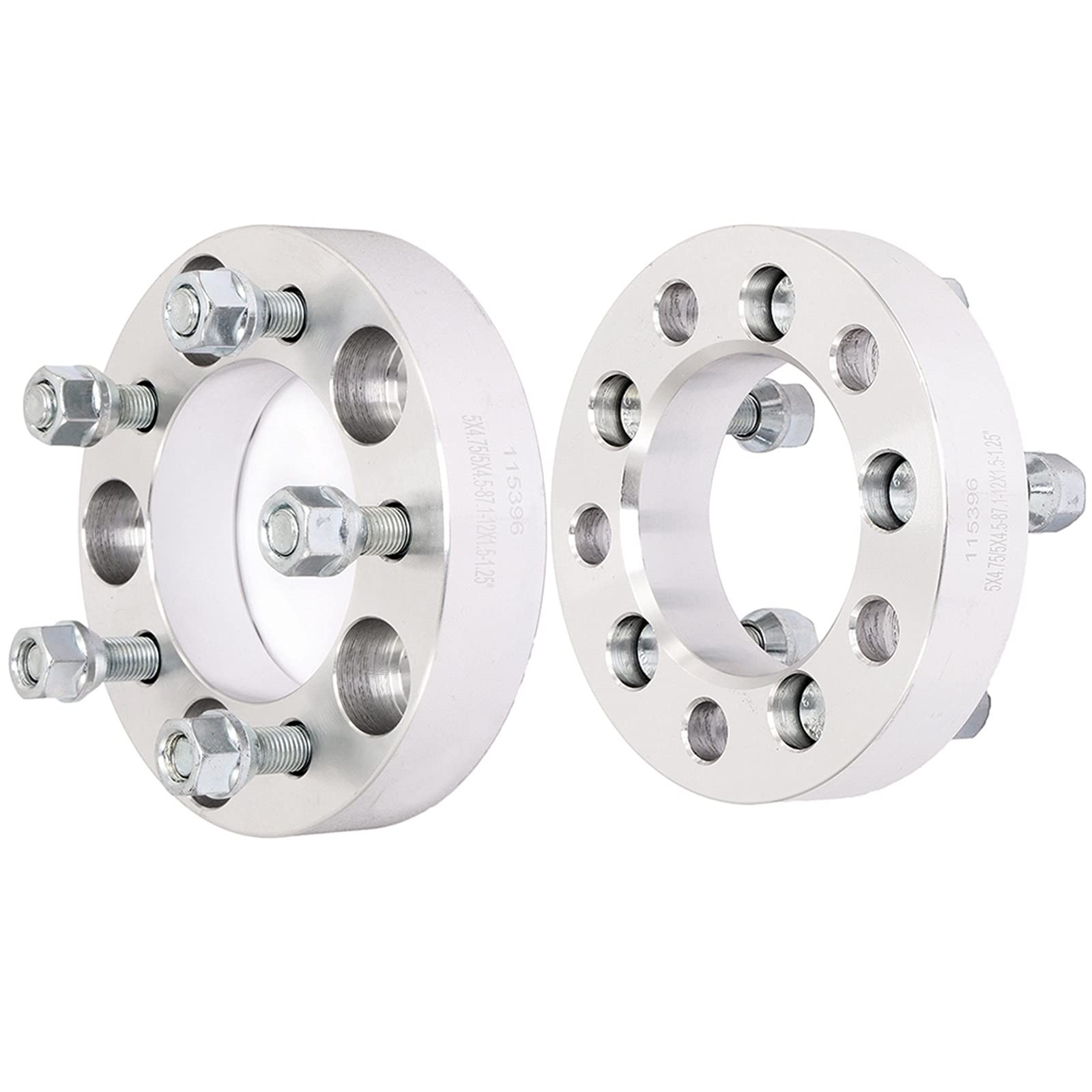 1.25 in Wheel Spacers Adapters 5 Lug 12×1.5 87.1 Bore 2PCS 5×4.75 to 5×4.5 96-02