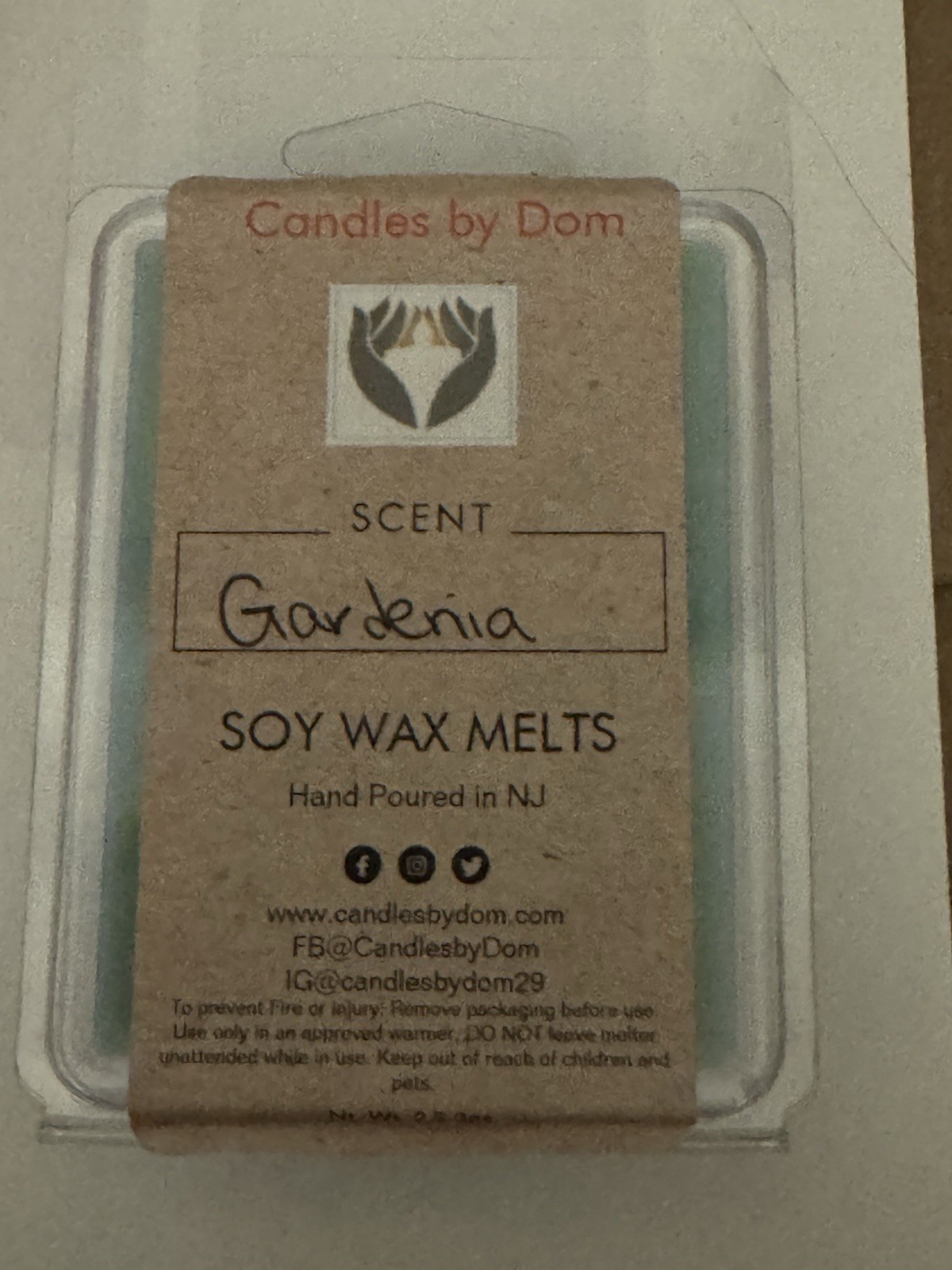 homemade wax melts. Gardenia Scent. Free Shipping. 2.5-3oz