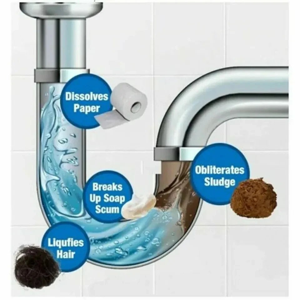 1-5x Wild Tornado Powerful Sink Drain Cleaner High Efficiency Clogging Remover