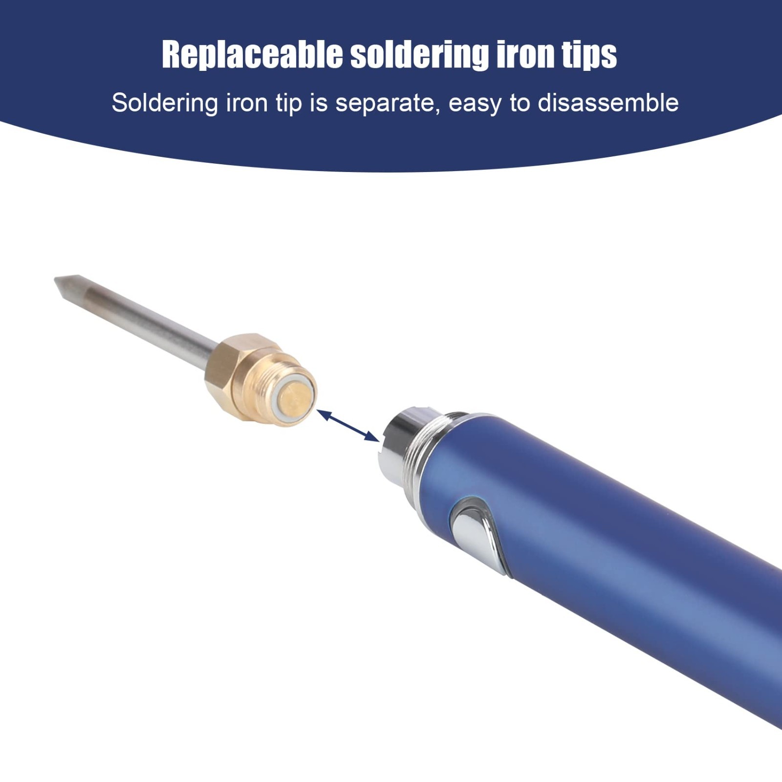 Cordless Soldering Iron Kit – Adjustable Temp, Rechargeable 1100mAh Battery, DIY