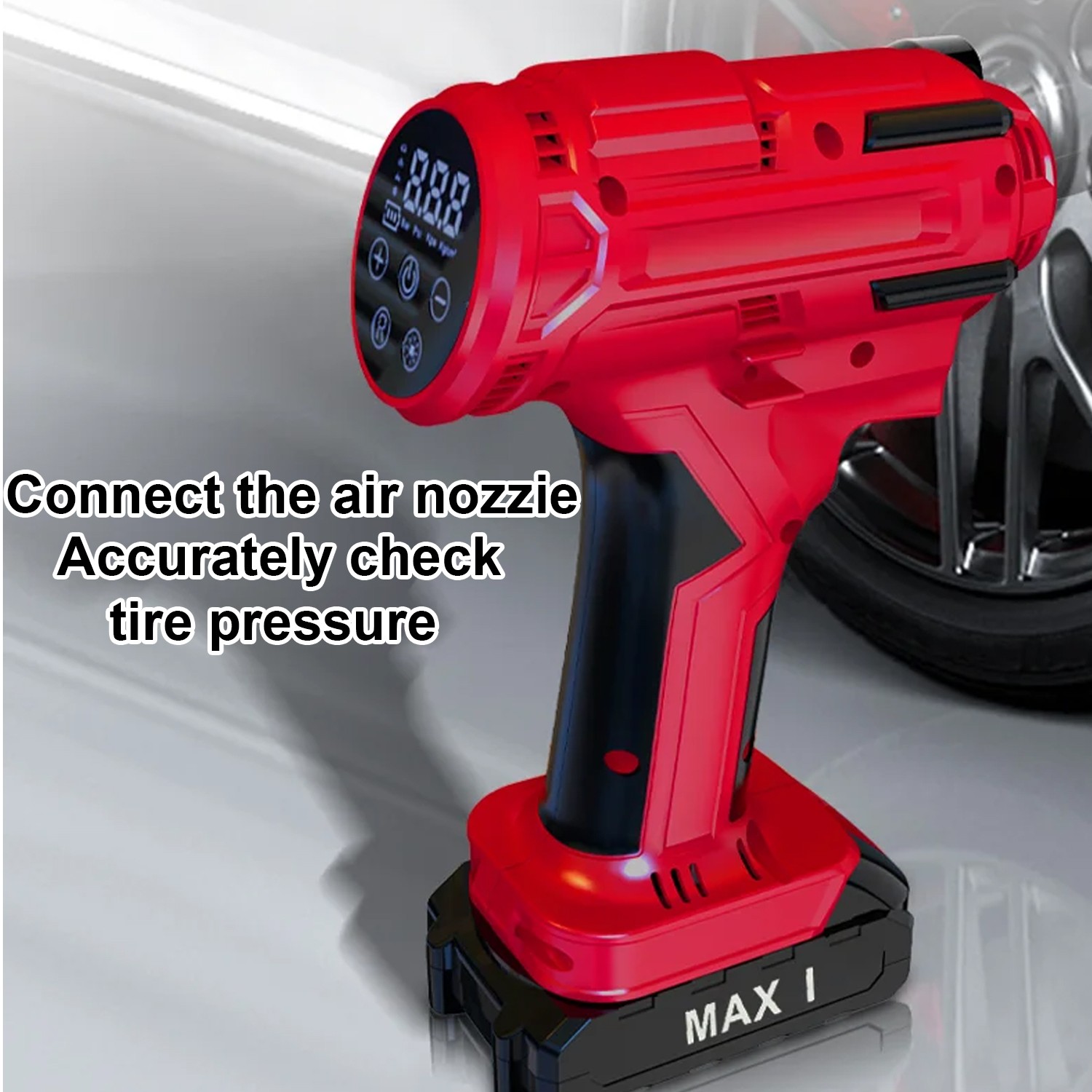 150PSI Cordless Tire Inflator Portable Air Compressor Car Air Tire Pump +Battery