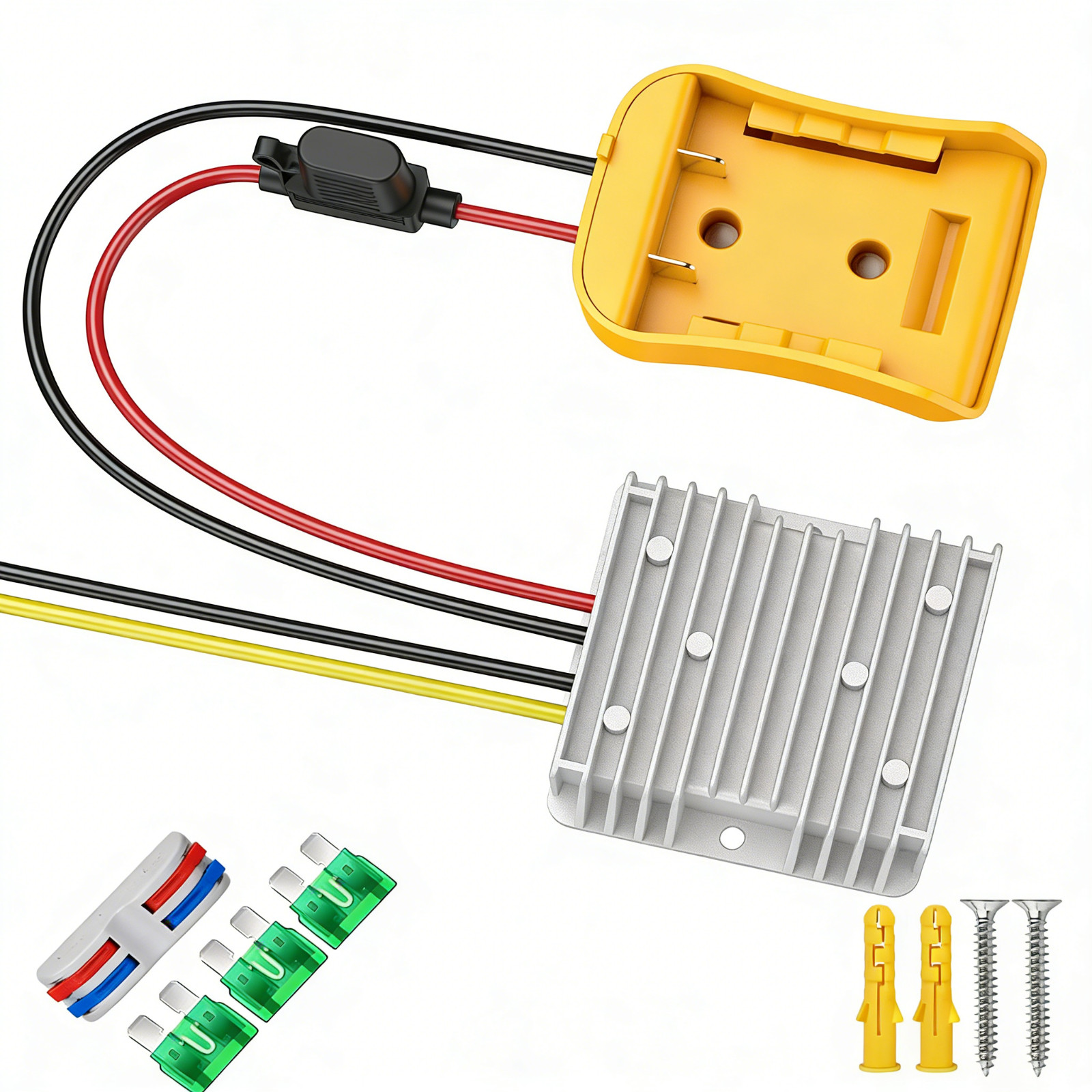 20V to 12V Step Down Converter Transformer Compatible with DeWalt 20V Battery