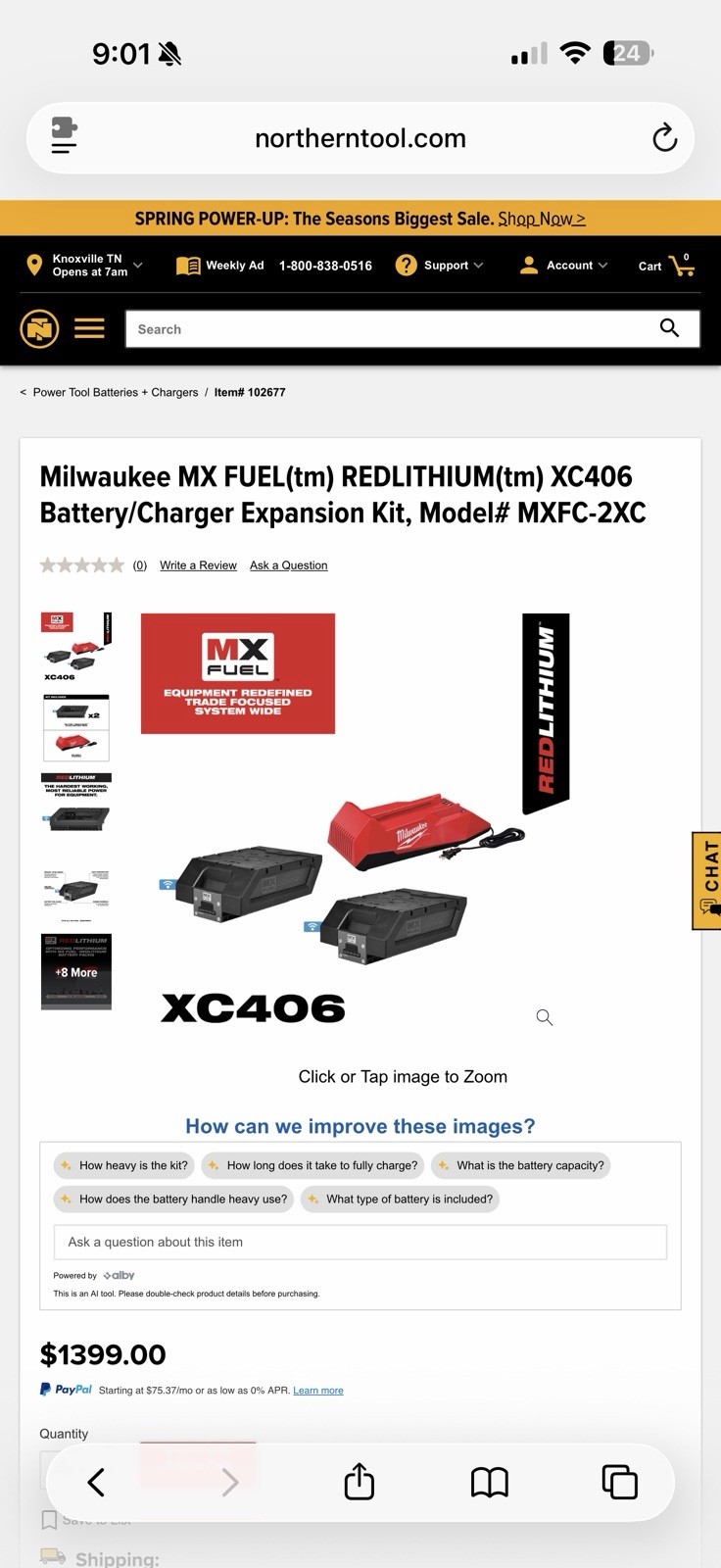 Milwaukee MX FUEL MXFC-2XC XC406