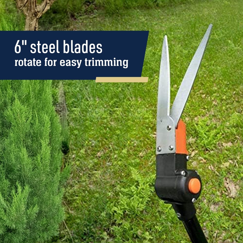 Kings County 36″ Grass Shears, 6″ Swivel Steel Blades