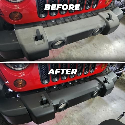 Black Trim Restorer – Lasts 6+ Months, Dye Infused Waterproof Plastic 4 Oz