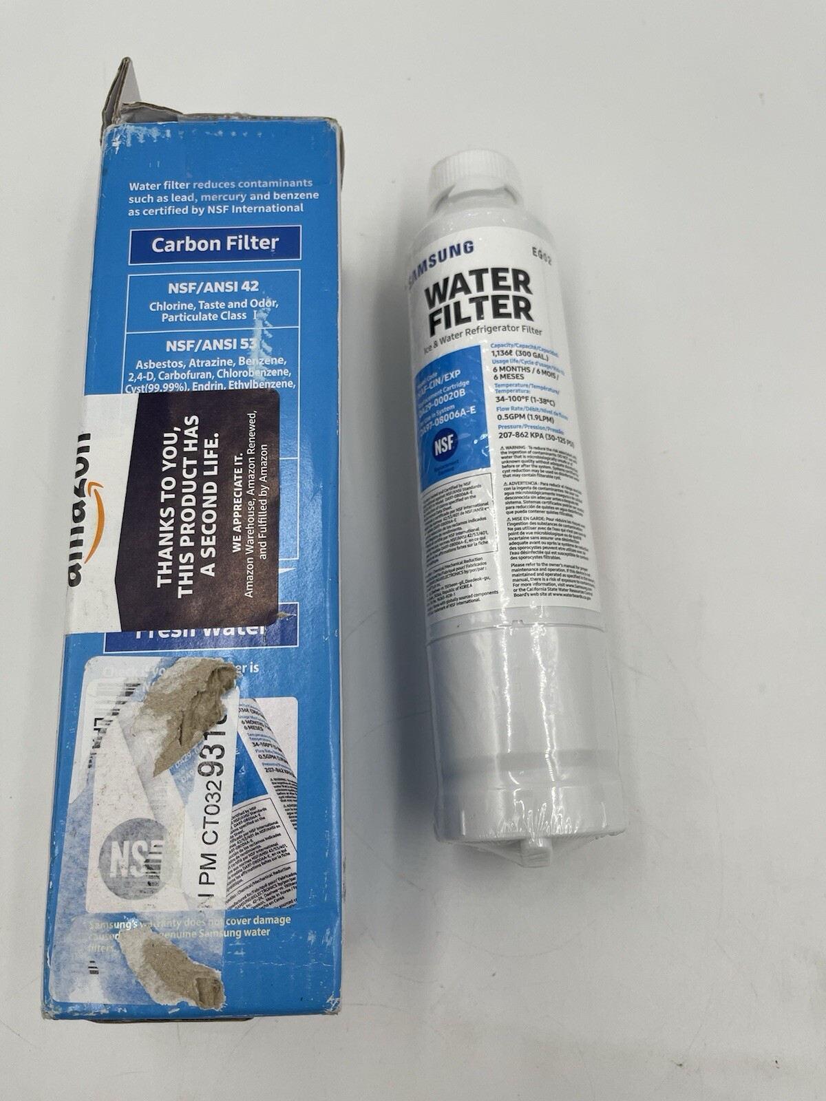 NEW Samsung DA29-00020B HAF-CIN/EXP Refrigerator Ice & Water Filter Genuine