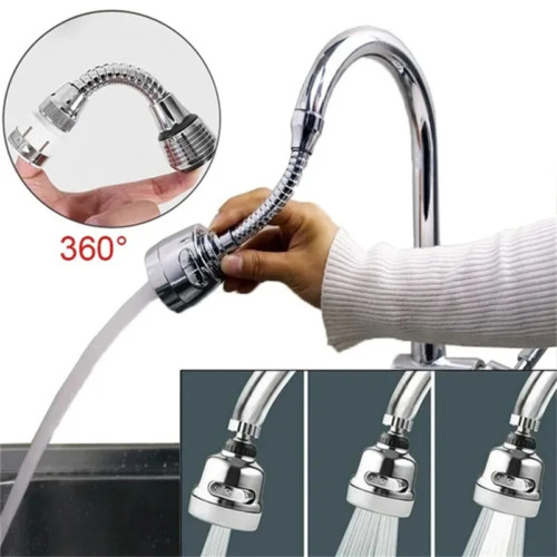 360 Degree Rotating Faucet Movable Kitchen Tap Head Water Saving Nozzle Sprayer
