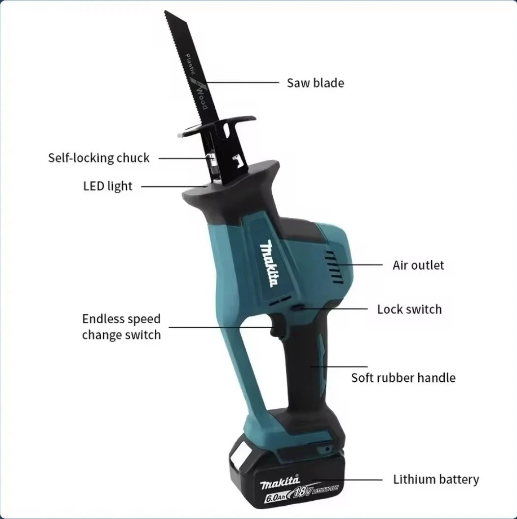 Makita DJR189Z 18V LXT Brushless Reciprocating Saw Electric One-Hand Bare Tool