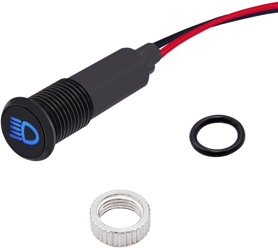LED Indicator Pilot Dash Light Blue (High Beam Indic Size: High Beam Indicato