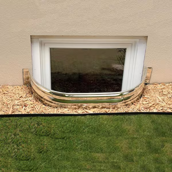 Steel Straight Area Window Well for Basement & Exterior 37 in. x 12 in. x 12 in.