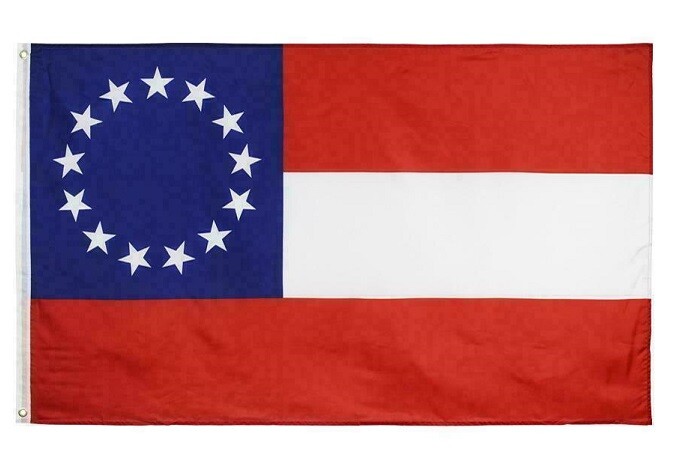3×5 Stars and Bars First National 13 Southern States CSA Civil War Nylon Flag