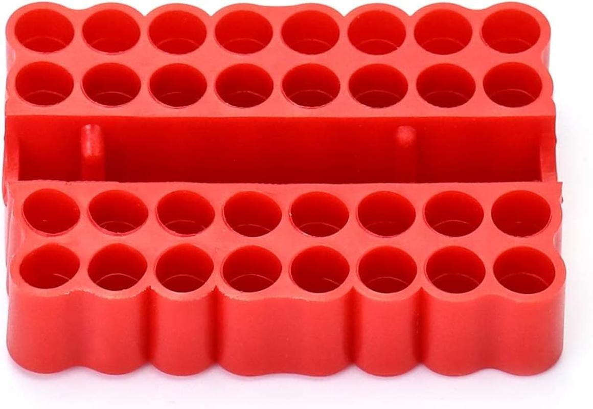Screw Bit Holder Storage Box, 4 Pack 33 Hole Hex Bit Holder Rack