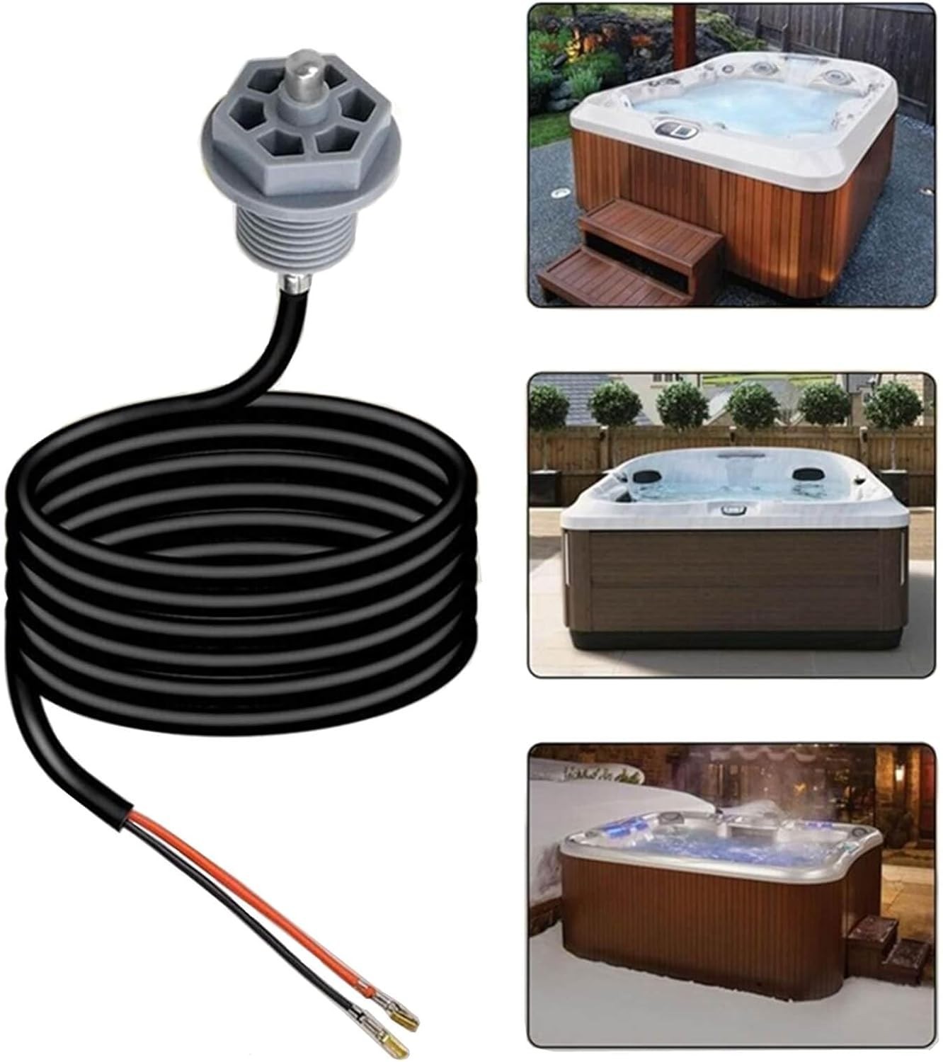 6600-166 Temp Sensor,Curled Finger Connectors for Sundance and Jacuzzi Hot Tub