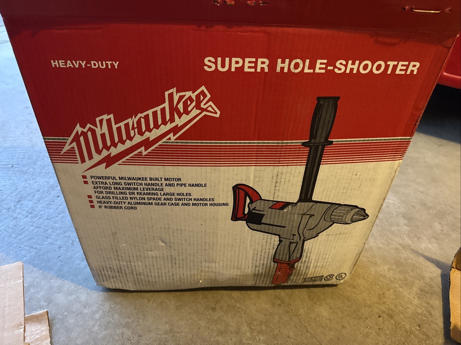MILWAUKEE 1854-1 SUPER HOLE SHOOTER 3/4″ CHUCK DRILL New In Original Box ！