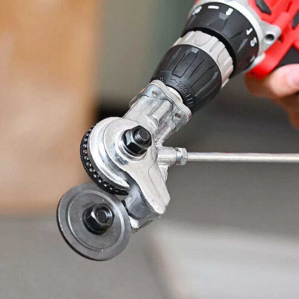 2PCS Electric Drill Shears Plate Cutter Attachment Metal Iron Tin Quick Cutting-