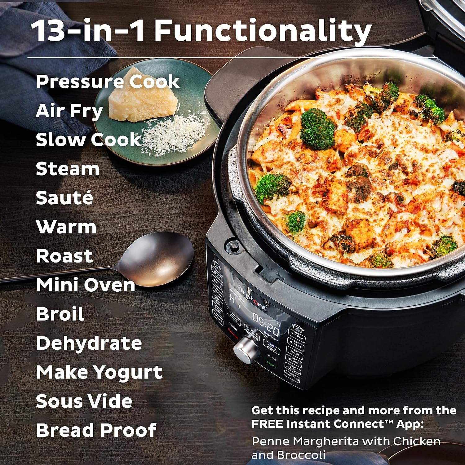 Instant Pot Duo Crisp Ultimate Lid 13-in-1 Air Fryer & Pressure Cooker 6.5-Qt