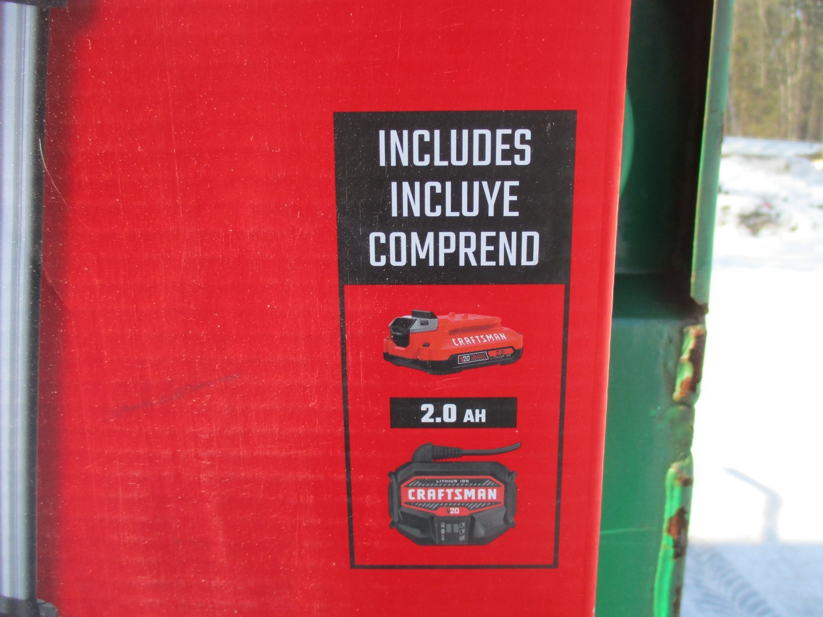 New, 13” Cordless String Trimmer Edger Craftsman V20 2.0Ah Battery & Charger