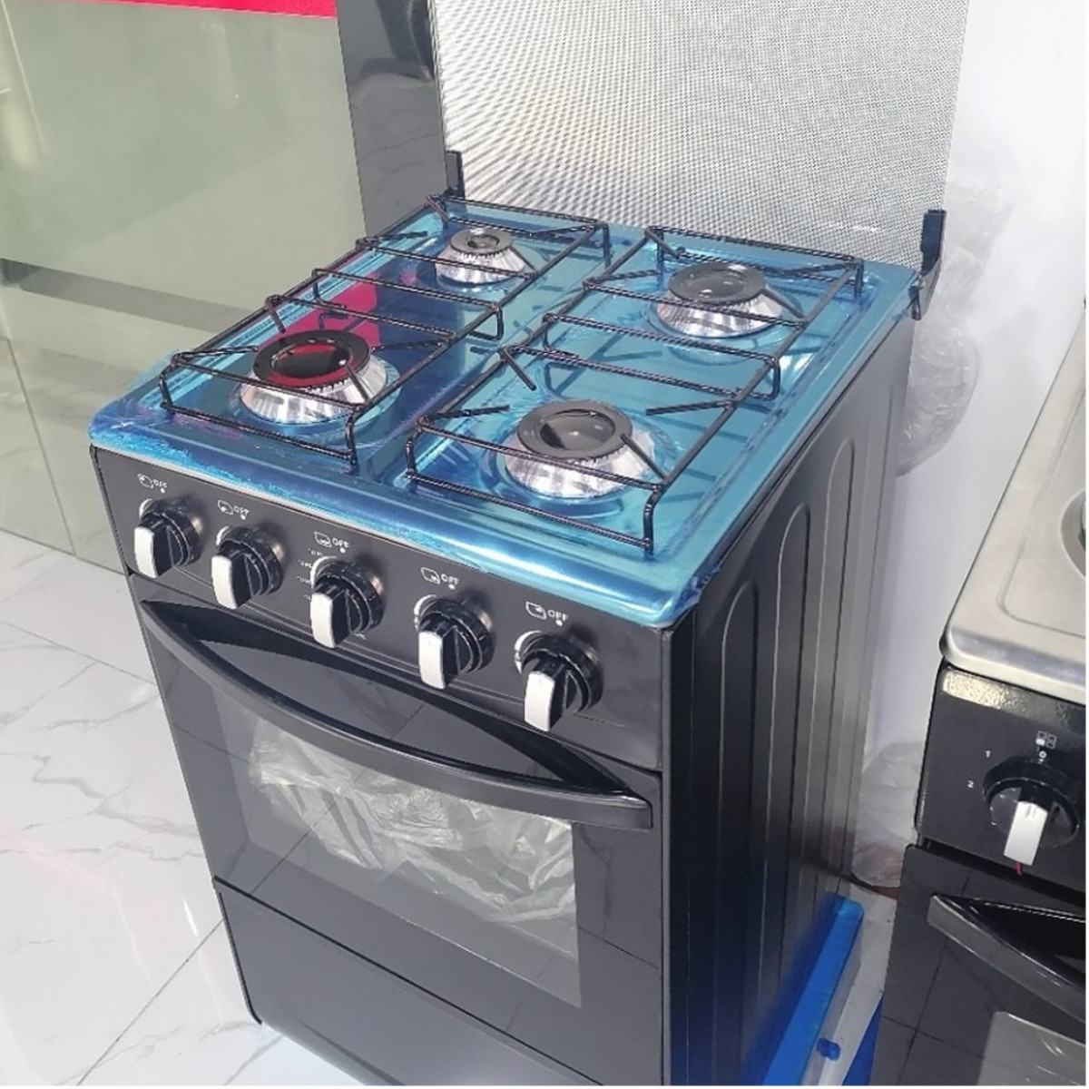 NEW 20″ Free Standing Gas Stove Oven Range,4 Burner LPG Cooktop with 60L Oven