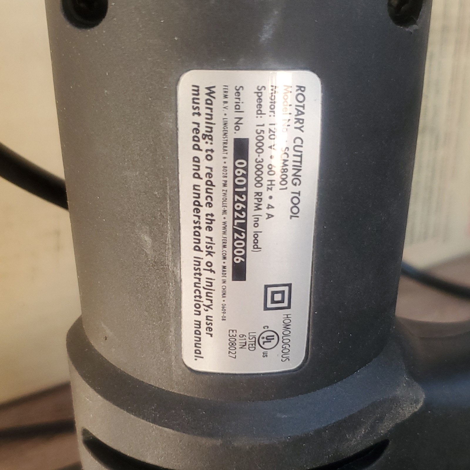 FERM SCM8001 Variable Speed Rotary Cutting Tool, Corded Electric 120V 30K