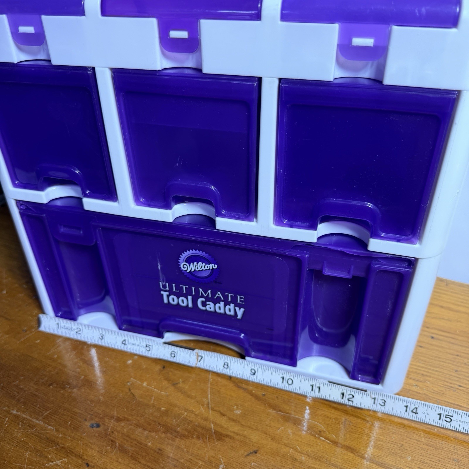 Wilton Ultimate Professional Cake Decorating Caddy Storage Box Purple