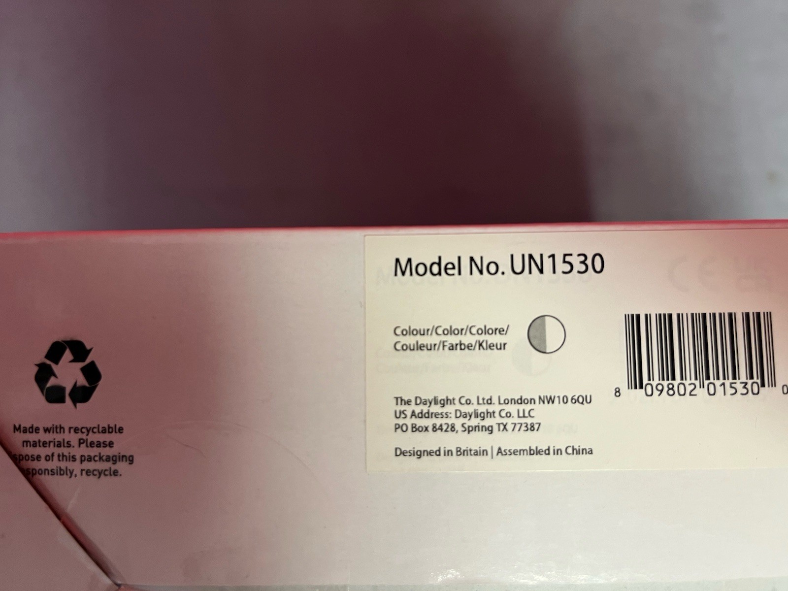 Daylight DUO LAMP Floor UN1530 LED LIGHT 6,000K, 2,090 Lux 30 cm 12″ BRAND NEW