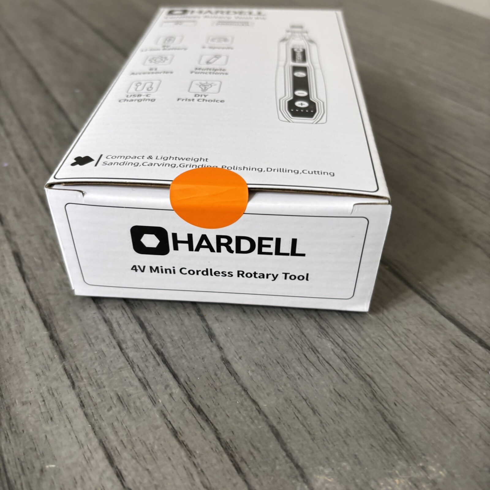 HARDELL Mini Cordless Rotary Tool, 5-Speed 3.7V Rechargeable Kit +61 Accessories