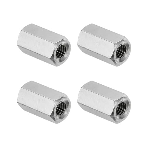 Mx0.7 Pitch 30Stainless Steel Hex Coupling Nuts Pcs 12mm / M4-0.7 x 12mm 4