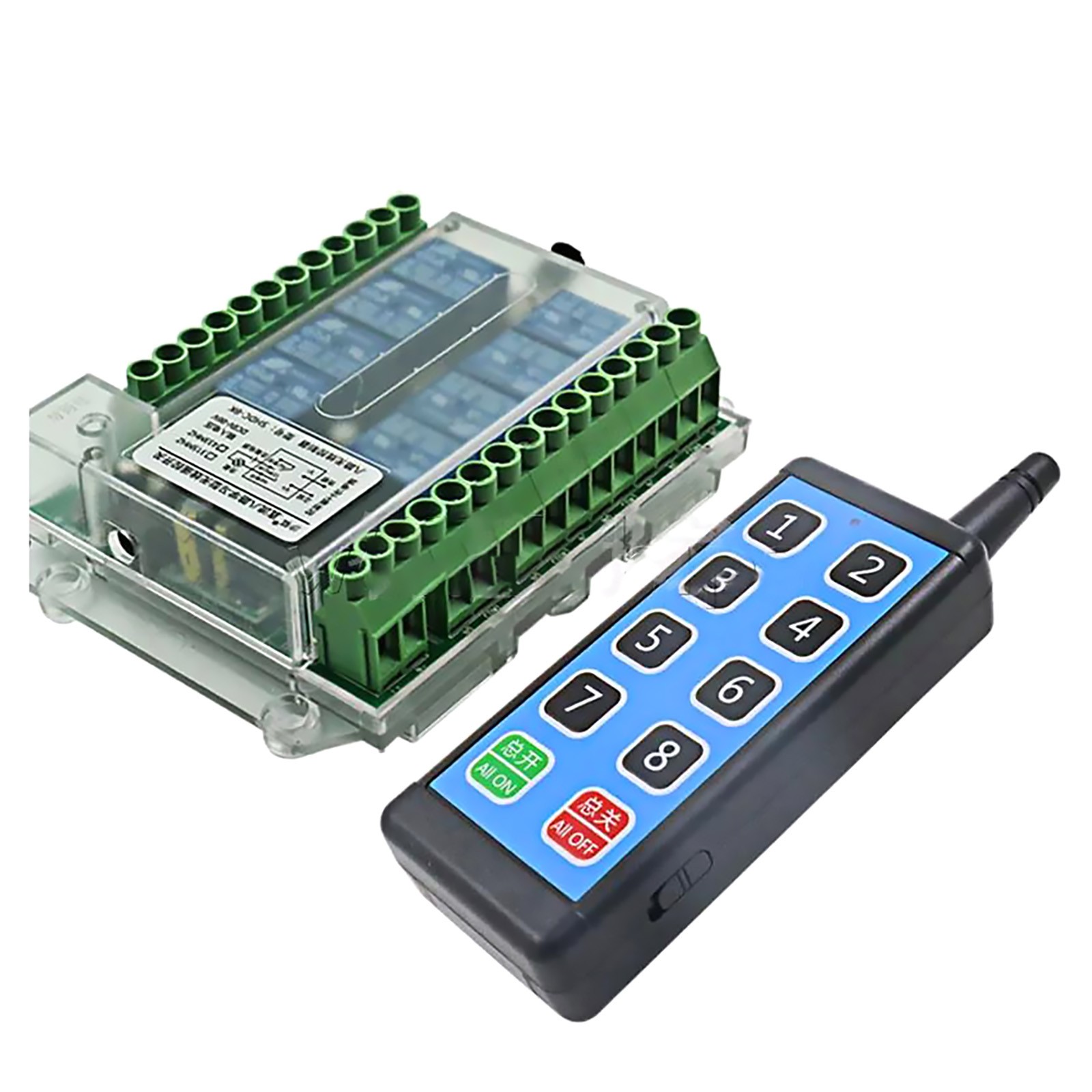 Stable 8 Channel Wireless RF433MHz Remote Control Switch Relay Module DC8-86V