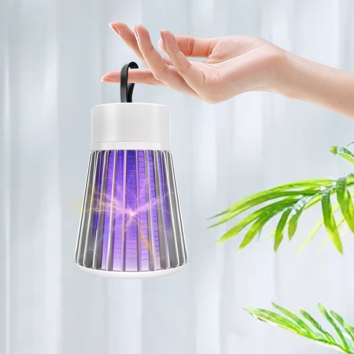 Bug Zapper Indoor Outdoor Electric Insert Killer Fly Mosquito Trap Light, White