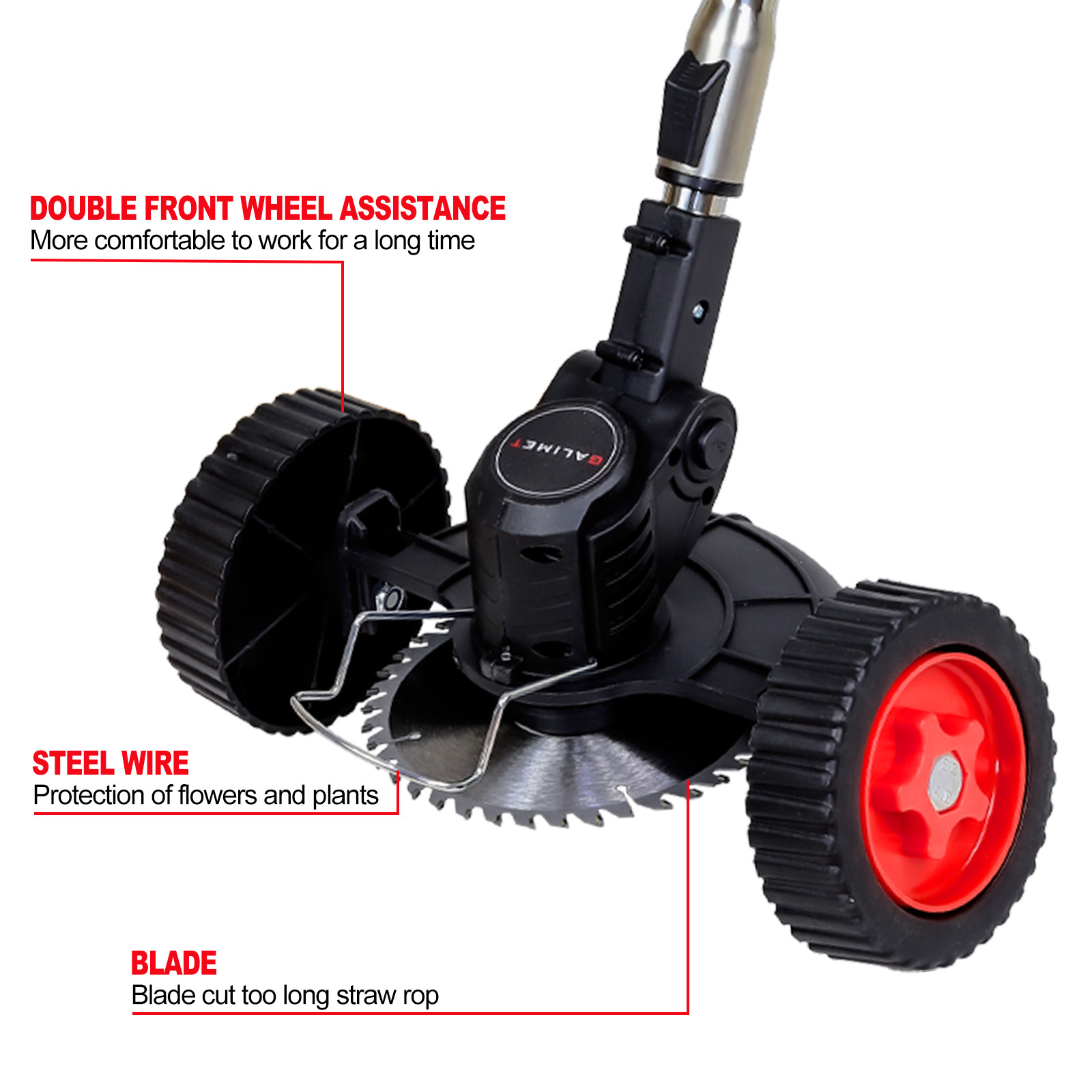 Electric Cordless Grass String Trimmer Lawn Edger Weed Wacker Cutter + 2 Battery
