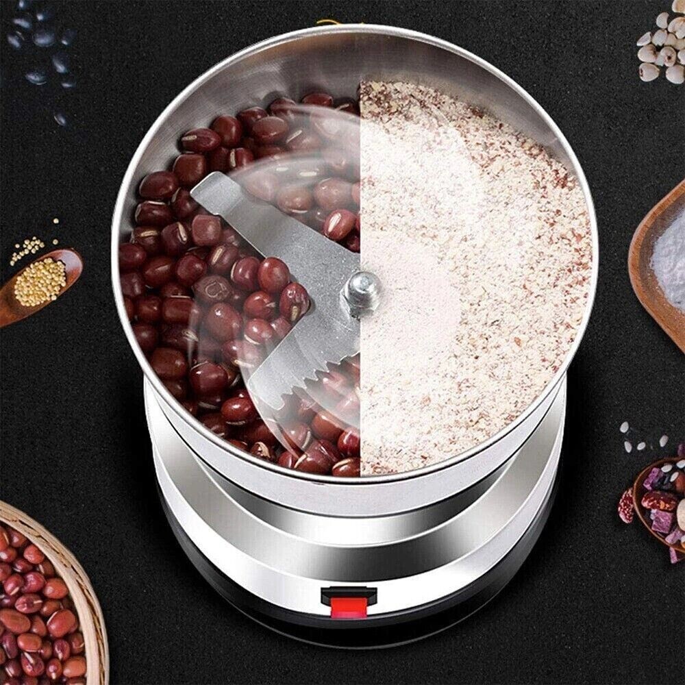 Coffee Bean Grinder Electric Portable Nut Herb Grind Spice Crusher Mill Blender