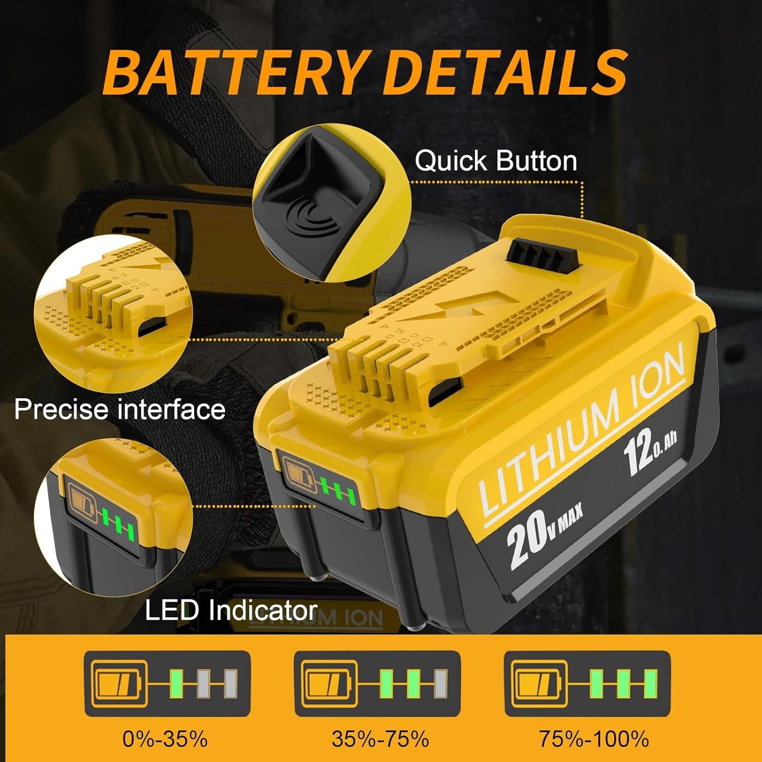 2Pack For DeWalt 20V 20 Volt Max XR 12.0AH Lithium Battery DCB206-2/Dual Charger