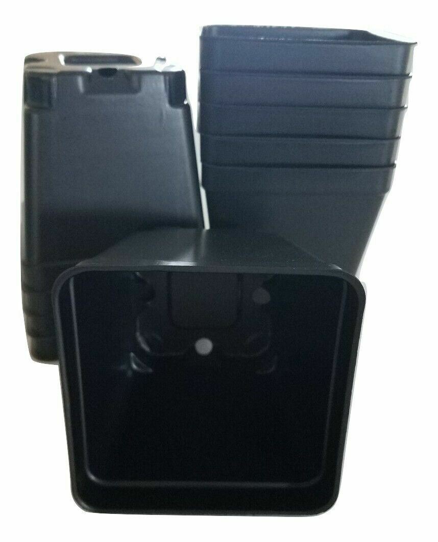 3.5 inch SQUARE BLACK NURSERY POTS – SET OF 24 – plastic flower