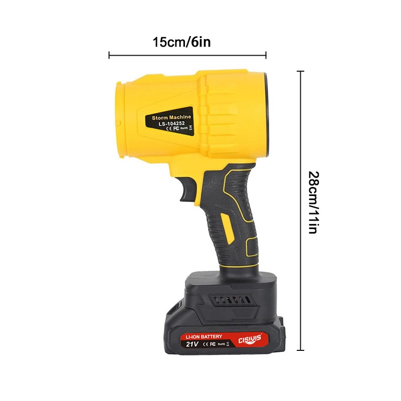 Electric Cordless Leaf Blower, 30000 RPM Motor, 2 Batteries Handheld Lightweight