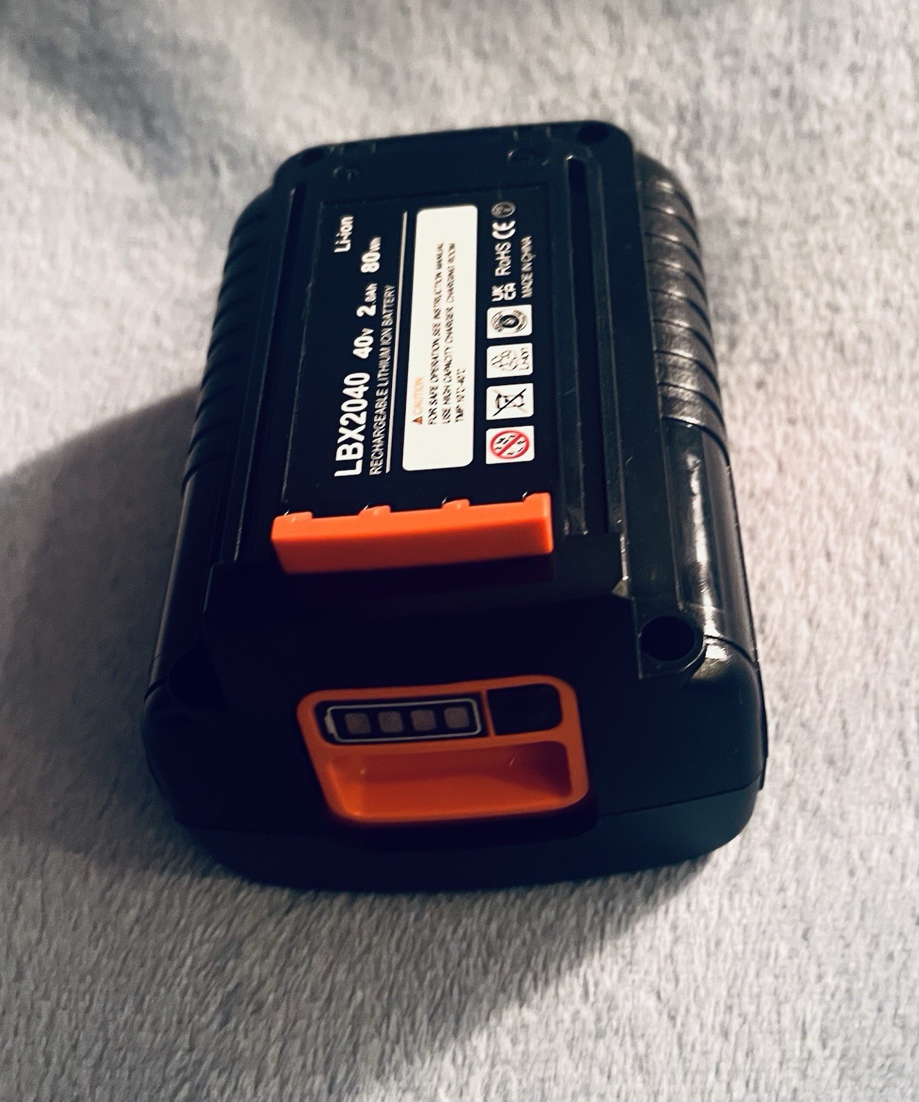 LBX2040 40Volt 2.0Ah Max Lithium -Ion Battery fits Black & Decker~ LBXR36 LSW36