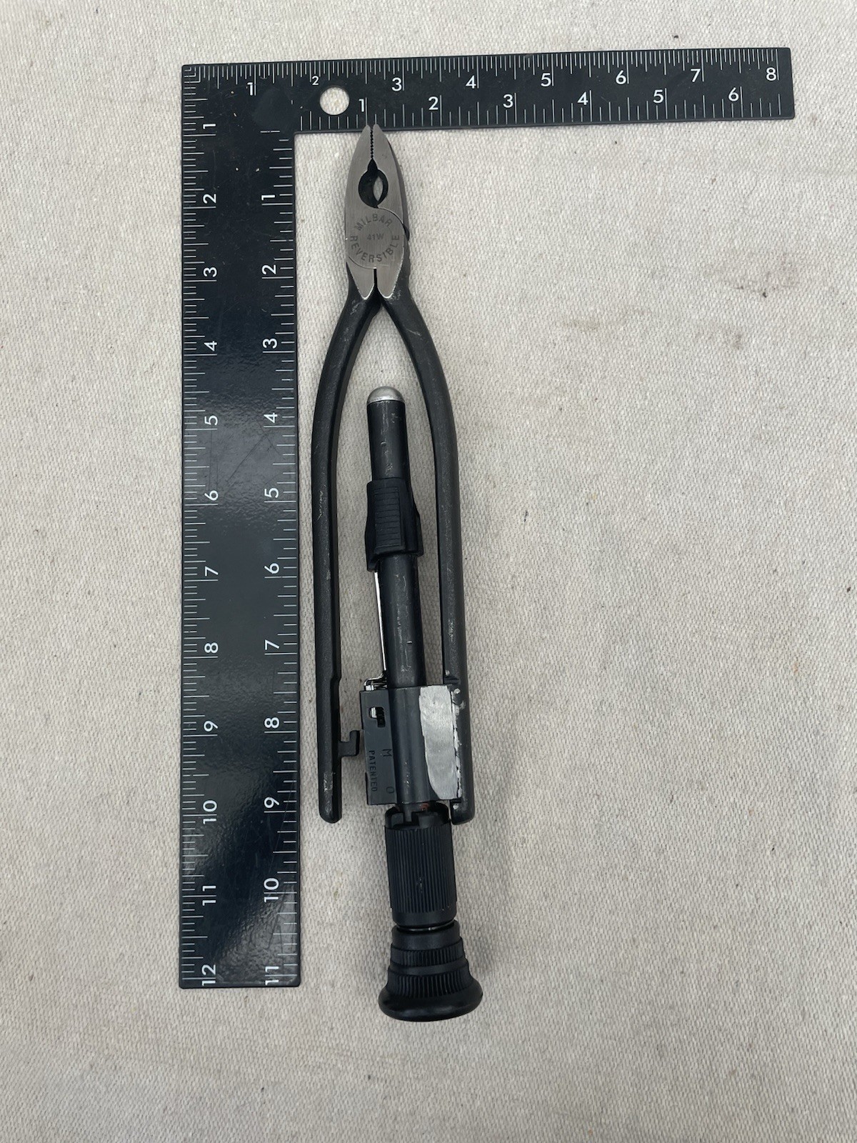 Milbar 41W Reversible Safety Wire Pliers, Black Steel, 9 in, 1.5in W x 1in H