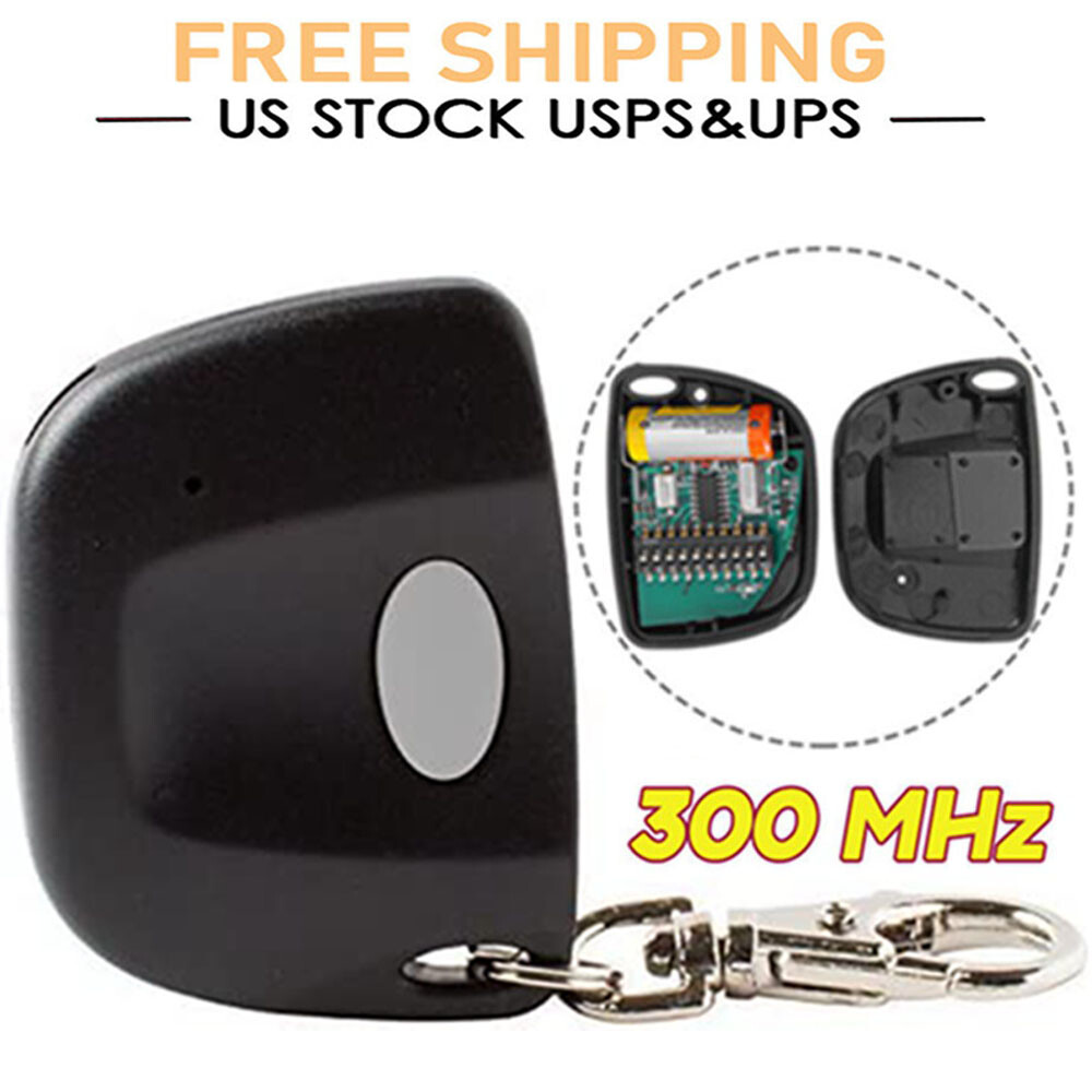 2PC Remote Control Garage Door Gate Opener Transmitter 10 Digit Pins Code-300MHz