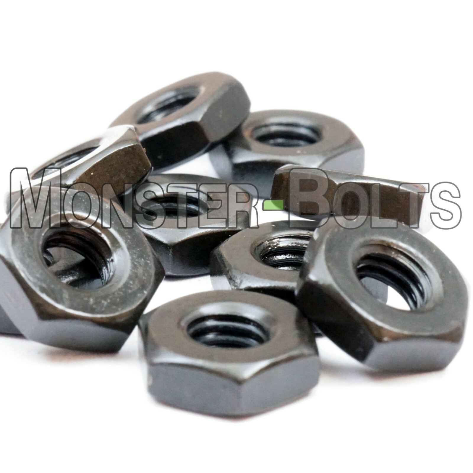 Hex Machine Screw Nuts Steel w/ Black Oxide – 2-56 4-40 6-32 8-32 10-24 10-32
