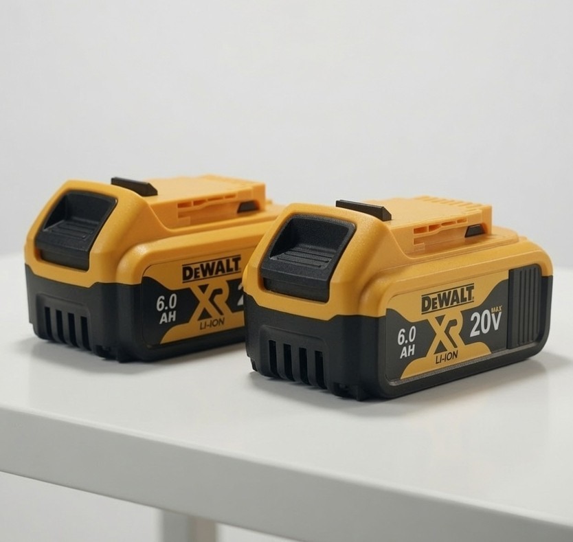 (2 Pack) DEWALT DCB206 20V MAX XR 6Ah Lithium-Ion Battery