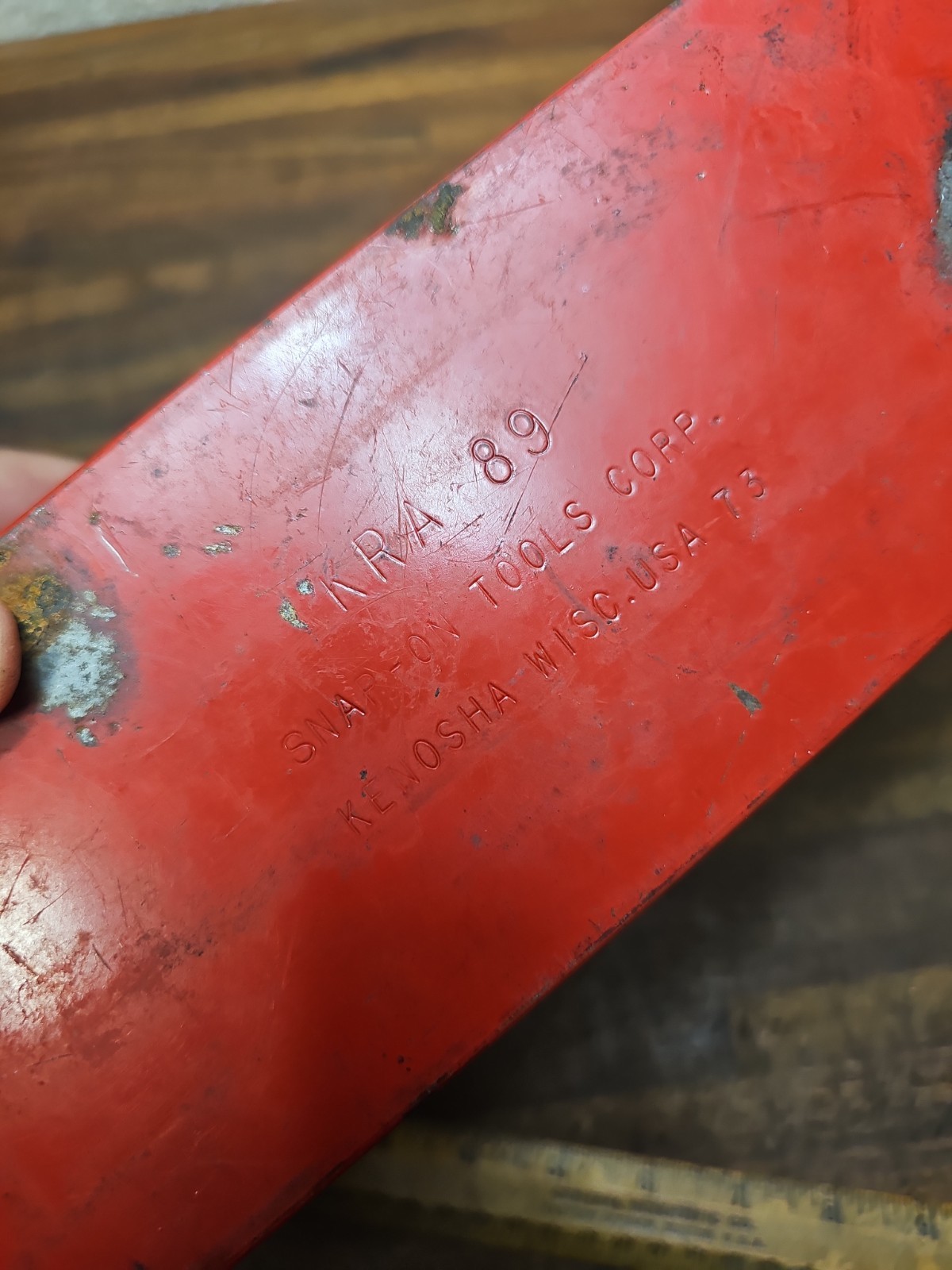 G59- Snap On Torq- Meter, Model TE25A 3/8 Drive Original Vintage Metal Box 1970s
